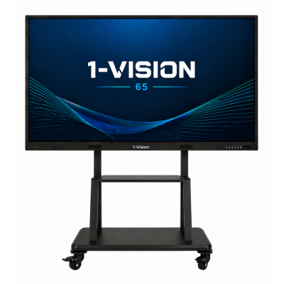 Інтерактивна панель 1-Vision 65 з мобільним стендом для ефективного навчання