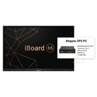 Інтерактивна панель iBoard 65, ПК модуль (i5-13Gen/8/256/W11Pro), настінне кріплення