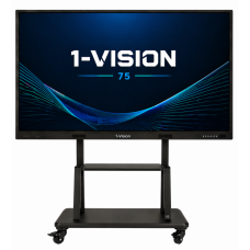 Інтерактивна панель 1-Vision 75, мобільний стенд